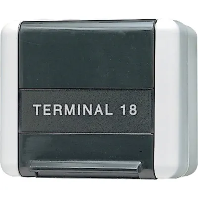 JUNG Datenanschlussgehäuse 854W WG800 | Aufputz | Schriftfeld 21x59mm | IP44 | Thermoplast | 75x86x58mm | grau RAL 7035