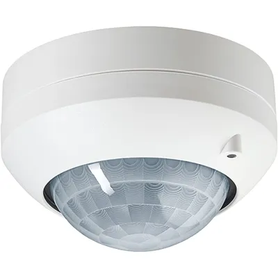 Jung Präsenzmelder DWPM K 360 WW | Deckenmelder 360° Aufputz | Leistungsteil | IR-Fernbedienung | alpinweiß