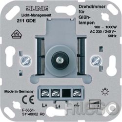 Jung Drehdimmer mit Druckschalter 211 GDE