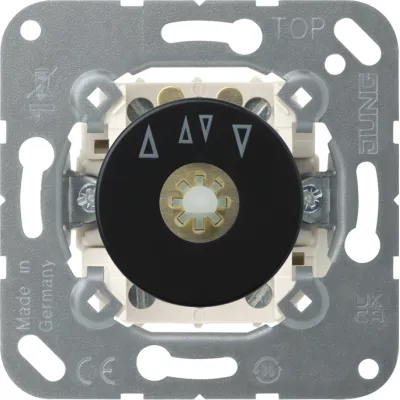 JUNG Jalousie-Drehschalter 1234.20 | 2-polig | Unterputz | 10AX/250V | Wendeschalter | anthrazit | halogenfrei