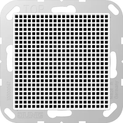 JUNG 3-Klang-Gong A567-G3WW | Türklingel | 3 Töne | AC/DC 8-18V | Kunststoff bruchsicher | Tragring | alpinweiß