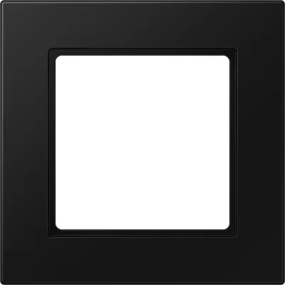 JUNG Rahmen 1-fach A 550 A5581BFSWM | Einbaurahmen Unterputz | Thermoplast | 85x85 mm | IP20 | graphitschwarz matt