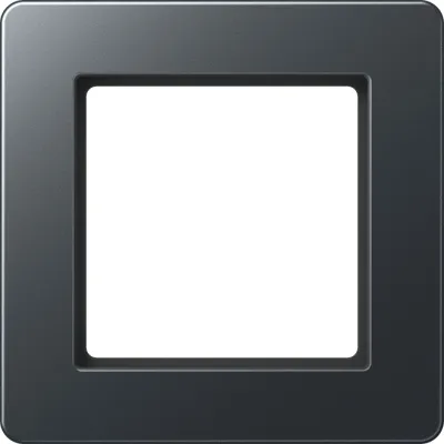 JUNG Rahmen 1-fach AF581BFANM | Einbaurahmen Kunststoff Thermoplast | waagerecht & senkrecht | IP44 | anthrazit matt