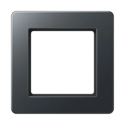 JUNG Rahmen 1-fach AF581BFANM | Einbaurahmen Kunststoff Thermoplast | waagerecht & senkrecht | IP44 | anthrazit matt