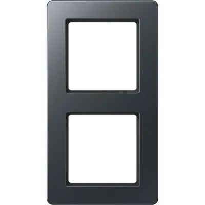 JUNG Rahmen 2-fach AF582BFANM | Einbaurahmen Unterputz | bruchsicher | Thermoplast | IP44 | anthrazit matt