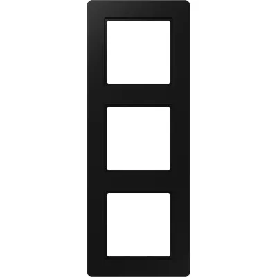 JUNG Rahmen 3-fach AF583BFSWM | Unterputzrahmen A Flow | Thermoplast IP20 | 85x227 mm | graphitschwarz matt