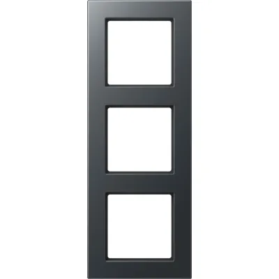 JUNG Rahmen 3-fach A5583BFANM | Unterputz Einbaurahmen | Thermoplast bruchsicher | IP44 | anthrazit matt