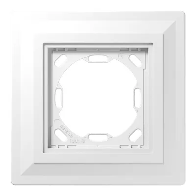 JUNG Einputzadapter PA981G125-0 | 1-fach | Gipskarton 12,5 mm | 130x130 mm | Serie LS Zero | wandbündig | Unterputz