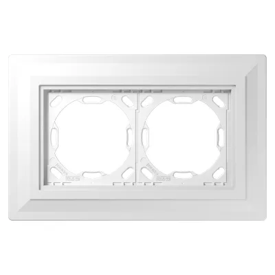 JUNG Gips-Einputzadapter 2fach PA982G125-0 | Unterputz | Serie LS | 201x130x12,5 mm | wandbündig | inkl. Einputzhilfe