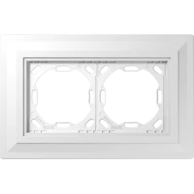 JUNG Gips-Einputzadapter 2fach PA982G125-0 | Unterputz | Serie LS | 201x130x12,5 mm | wandbündig | inkl. Einputzhilfe