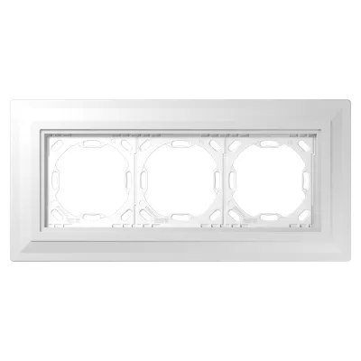 JUNG Einputzadapter PA983G125-0 3fach | für LS Serie | 272x130x12,5mm | Unterputzmontage | inkl. Einputzhilfe