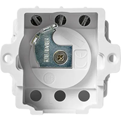 JUNG Schlüsselschalter-Einsatz 833.18GEINS | WG 800 | 1-polig Taster | für Profil-Halbzylinder 40mm | Alu silber-grau