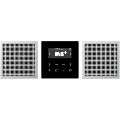 JUNG Einsatz-Radio alu Basis+v.Abdeckpl DABAL2 JUNG Einsatz-Radio alu Basis+v.Ab