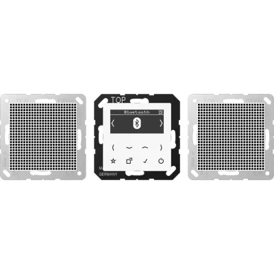 JUNG Smart Radio Unterputz DABA2BTWW | DAB+ Digitalradio Stereo | Bluetooth | UKW | 16 Speicherplätze | alpinweiß