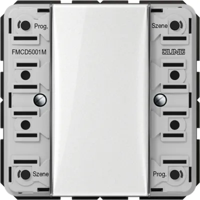 JUNG eNet Funk-Wandsender 1-Kanal FMCD5001M | 100m Reichweite | Aufputz | Schalten, Dimmen, Jalousie, inkl. Batterie