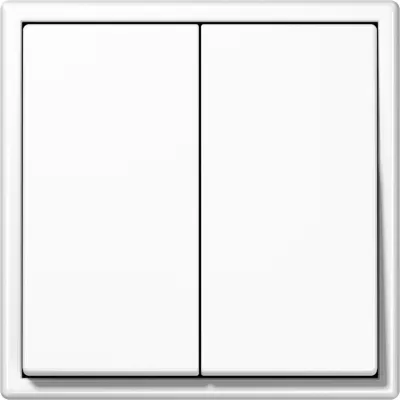 JUNG Funk-Wandsender Set | FOHS LS 995 WW | 4-fach | batterielos | ZigBee | Philips Hue kompatibel | alpinweiß