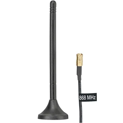 JUNG Funk-Antenne 868 MHz | Magnetfuß | 17 cm | 2,7 m Kabel | SMB-Stecker | für eNet Server
