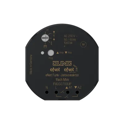 JUNG Funk-Jalousieaktor FM J 50700 UP | eNet Funkbus | Unterputz | 1-fach | 700W | für Jalousien & Rollläden