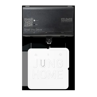 JUNG SV-Server-Set SV-S-BT S GW | KNX Gateway JUNG HOME | Aufputz | 12V | mit Eurostecker