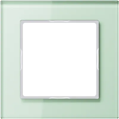 Jung Glasrahmen 1-fach AC 581 GL WMT | Rahmen für Serie A 500 | Unterputz & Einbau | Glas matt | 84x84 mm | weiß