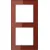 Bild: Jung Glasrahmen 2-fach AC 582 GL RT | Rahmen Serie A 500/A creation | Glas glänzend | 84x155 mm | Unterputz | rot