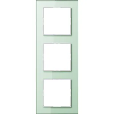 Jung Glasrahmen 3-fach mt/ws waage/senkrecht AC 583 GL WMT