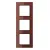 Bild: Jung Glasrahmen 3-fach AC 583 GL RT | Serie A 500 | 84x226 mm | Glas glänzend | IP20 | rot