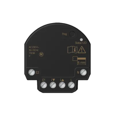 JUNG Jalousieaktor Unterputz BT J1 B2 U | Funk | 1-fach | 2 Binäreingänge | 700W | Bluetooth Mesh | App-Steuerung | Mini