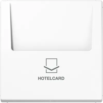 JUNG Hotelcard-Schalter LS590CARDWW | Keycard Schalter | Thermoplast glänzend | alpinweiß | 70x70 mm