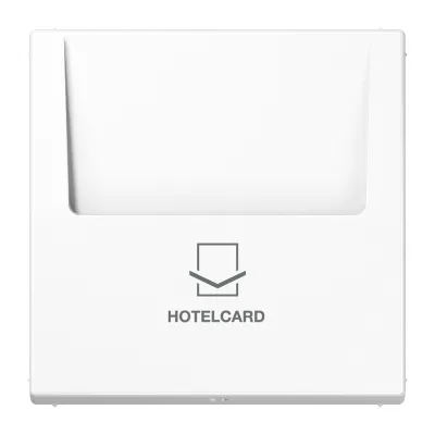 JUNG Hotelcard-Schalter LS590CARDWW | Keycard Schalter | Thermoplast glänzend | alpinweiß | 70x70 mm