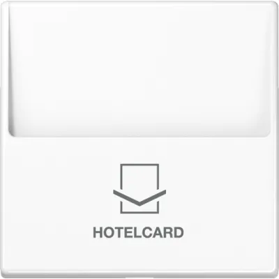 JUNG Hotelcard-Schalter A 590 CARD WW | Kartenschalter für 533 U/534 U | Thermoplast bruchsicher | Alpinweiß