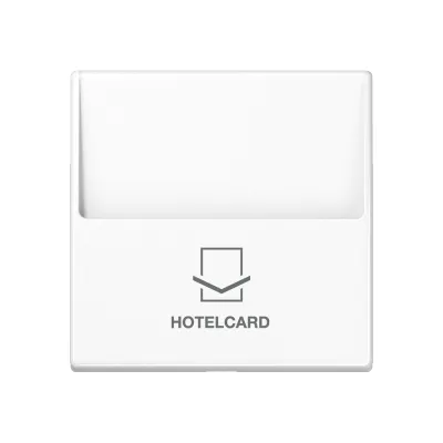 JUNG Hotelcard-Schalter A 590 CARD WW | Kartenschalter für 533 U/534 U | Thermoplast bruchsicher | Alpinweiß