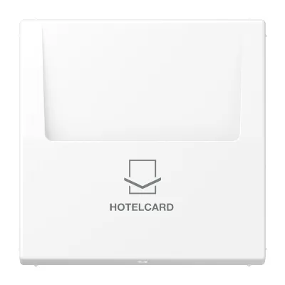 JUNG Hotelcard-Schalter LS 590 CARD WWM | für LS-Serie | ohne Taster-Einsatz | Kunststoff | schneeweiß matt | 70x70 mm