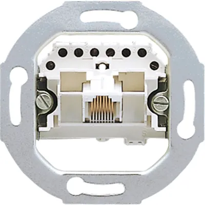 JUNG Anschlussdose IAE/UAE UAE8UPO | 8-polig | 1x RJ45 | Cat3 | Unterputz | Schraubkontakte | ISDN-tauglich | Weiß
