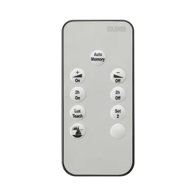 JUNG IR-Fernbedienung DWPM FB IR K | Handsender für Bewegungsmelder | Ersatzteil | Batteriebetrieb | schwarz