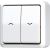 Bild: Jung Jalousie-Wippschalter aws 10AX 250V Sch.1-pol 609 VA WW