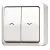 Bild: JUNG Jalousie-Wippschalter 639VAWW AP600 | Jalousietaster 1-polig | Aufputz | 10AX 250V | Duroplast | alpinweiß