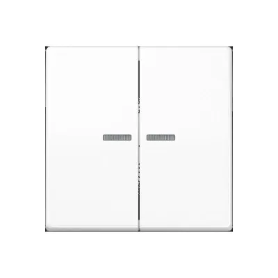 JUNG Starterset JH-PAKET 1A WW A550 | Smart Home Dimmer & 2-fach Taster | Steckdose | alpinweiß