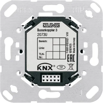 Jung KNX Busankoppler 3 2073U | Unterputz | Schraubbefestigung | 1 Sensor/Aktor Anschluss | Systemgerät KNX