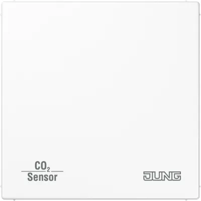 JUNG KNX CO2-Sensor | Raumregler | CO2, Luftfeuchte, Temperatur | Unterputz | alpinweiß