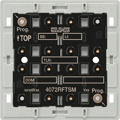 JUNG KNX Funk-Tastsensor-Modul 2fach 4072RFTSM | Schalter | LED-Anzeige | Unterputz | Kunststoff | batteriebetrieben