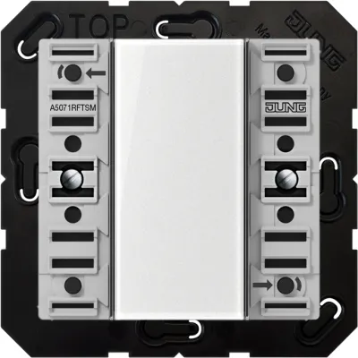 JUNG KNX RF Wandsender-Modul 1-fach A5071RFTSM | Taster | 1 Kanal | LED | Batteriebetrieben