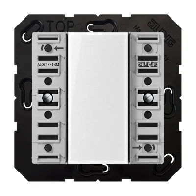 JUNG KNX RF Wandsender-Modul 1-fach A5071RFTSM | Taster | 1 Kanal | LED | Batteriebetrieben
