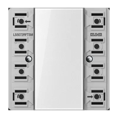 Jung KNX Funk-Wandsender-Modul 2-fach | LS5072RFTSM | Taster Aufputz | 868,3 MHz | inkl. Batterie | LED | Kunststoff