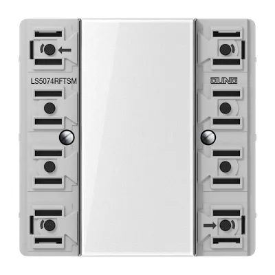 JUNG KNX Funk-Wandsender-Modul LS5074RFTSM | 4-fach | 100 m Reichweite | Tastsensor Schalten Dimmen Jalousie