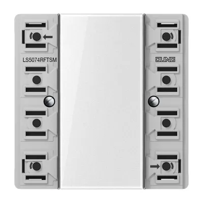 JUNG KNX Funk-Wandsender-Modul LS5074RFTSM | 4-fach | 100 m Reichweite | Tastsensor Schalten Dimmen Jalousie