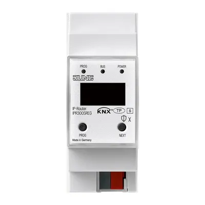 JUNG KNX IP-Router Secure IPR300SREG | REG-Gehäuse 2TE | Bereichskoppler | KNX Data Secure | Hutschiene | ETS5