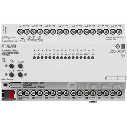Bild: JUNG KNX-Jalousieaktor 16-fach 230161SR