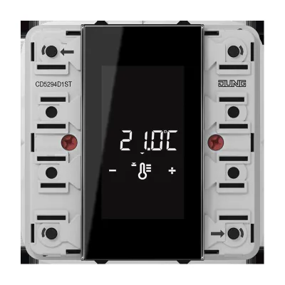 JUNG KNX Kompakt-Raumcontroller-Modul CD 5294 D1 ST | 4fach | Unterputz | 8 Tasten | LC-Anzeige | Status-LEDs