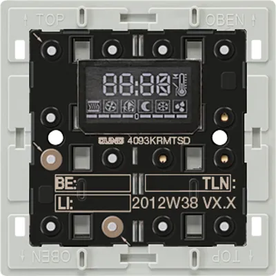 JUNG KNX Raumtemperaturregler 4093KRMTSD | Unterputz | Busankoppler | Tastensensor | Status-LED | Kunststoff